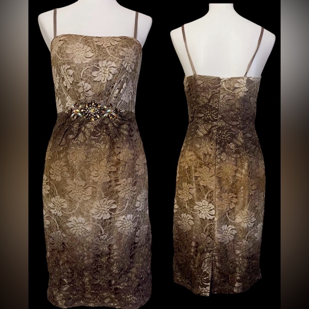 Vintage Be by Jay Reynolds lace jewel party dress prom wedding holiday fairy